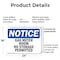 Signmission Gas Meter Room No Storage Permitted, 24 in W x Rectangle, Plastic OS-2PACK-NS-P-1824-L-13010 - alternate 4